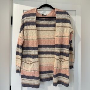 Charlie B Women's Striped Cardigan Sweater